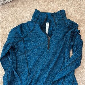 lululemon athletica Blue Long Sleeve 1/4 Zip Top